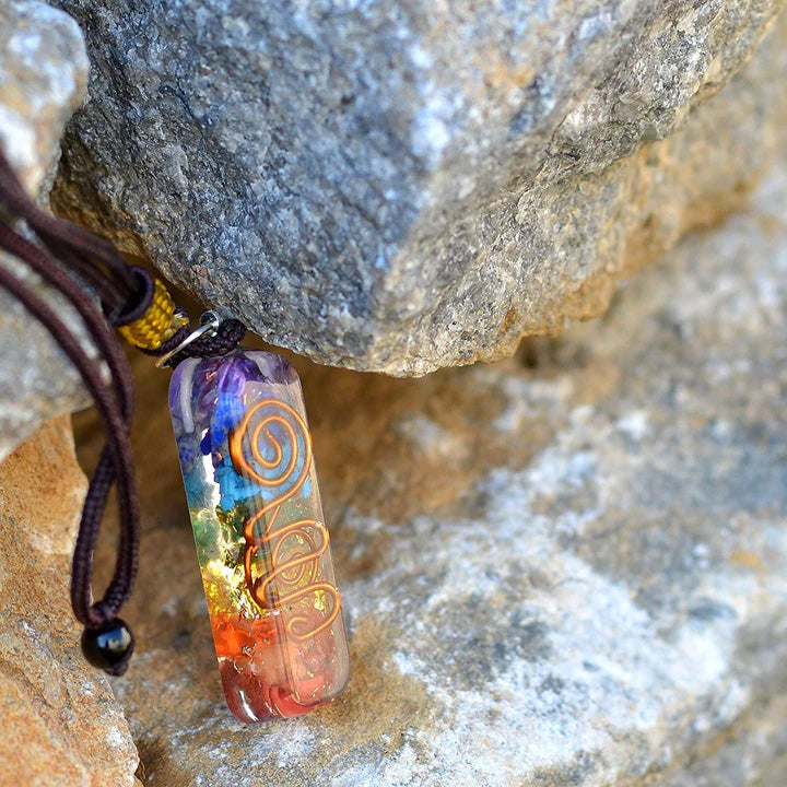 7 Chakra Orgon Energie Pendel Halskette