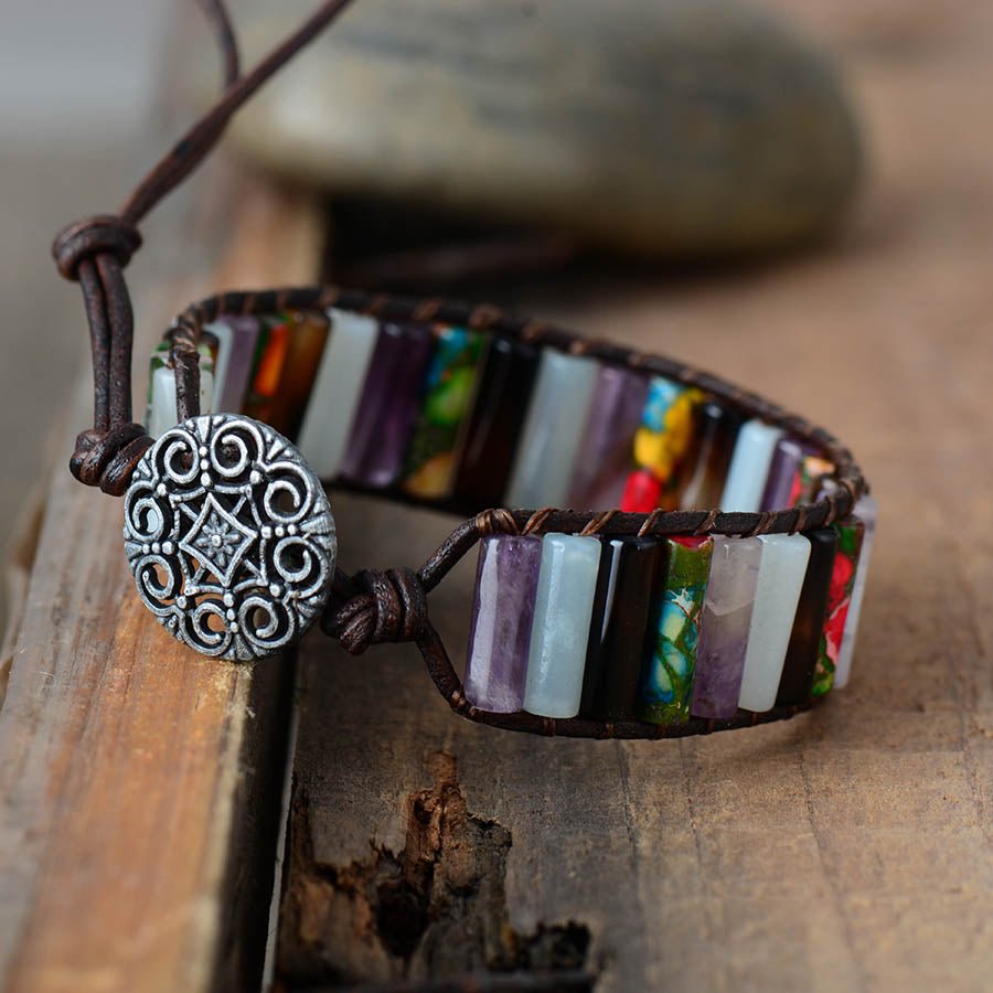 Bohemian Stone Manschettenarmband