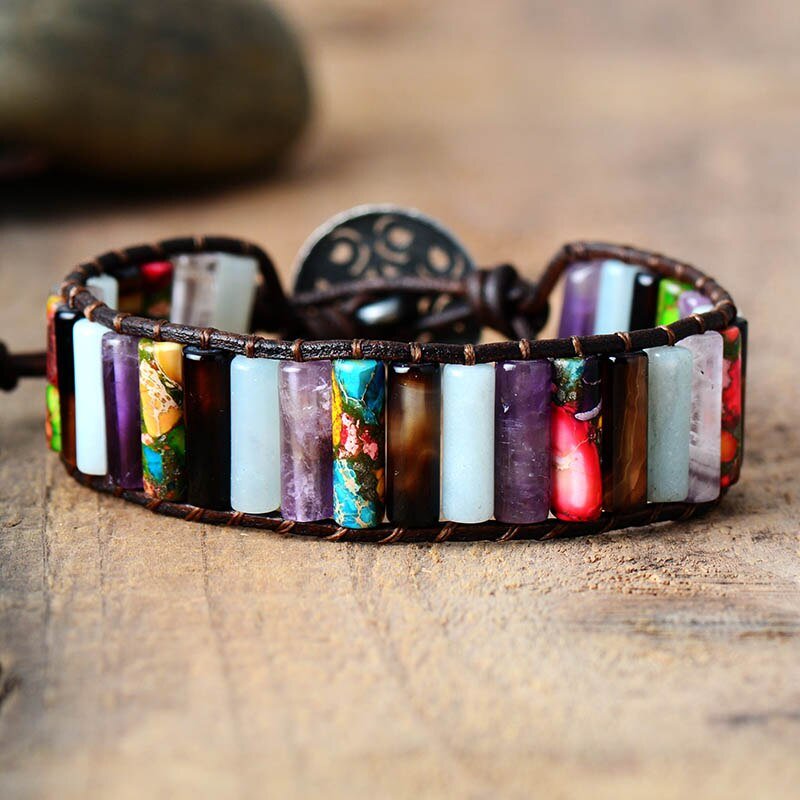 Bohemian Stone Manschettenarmband