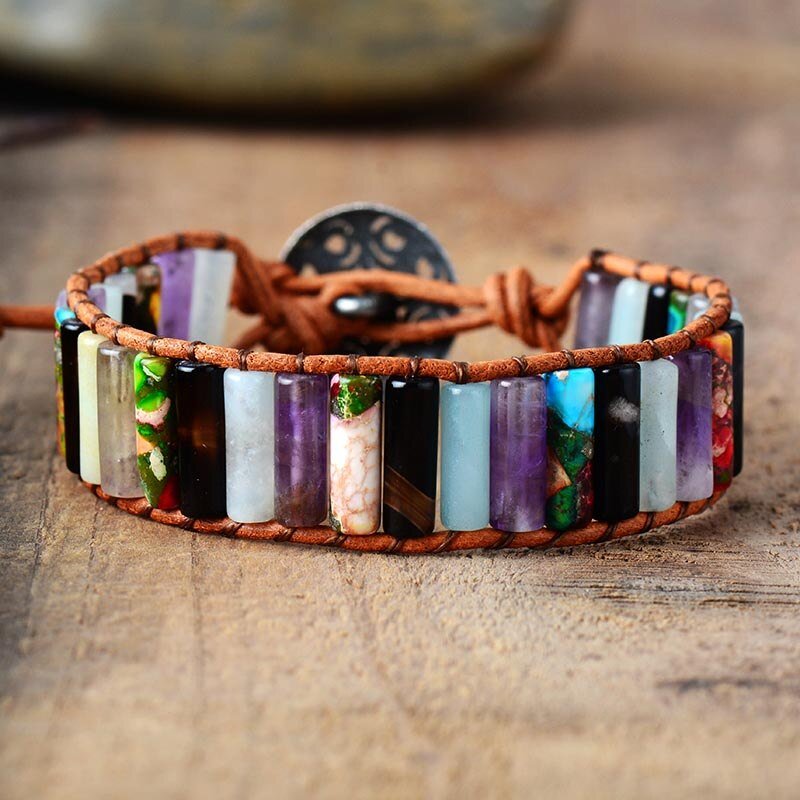 Bohemian Stone Manschettenarmband
