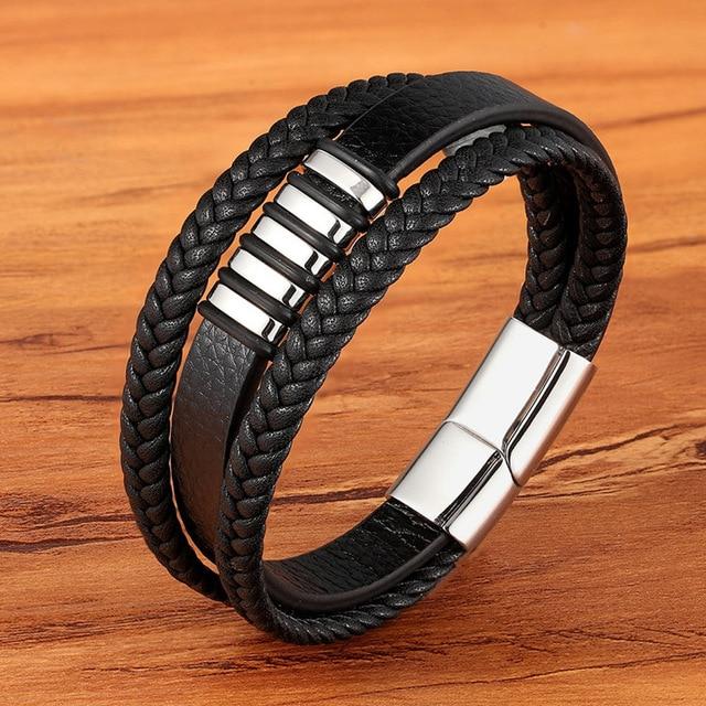 Kraft & Macht Lederarmband für Männer