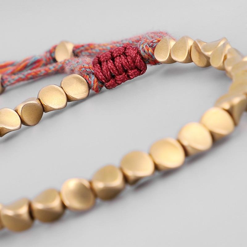 Tibetisches Glücks-Kupferperlen-Armband