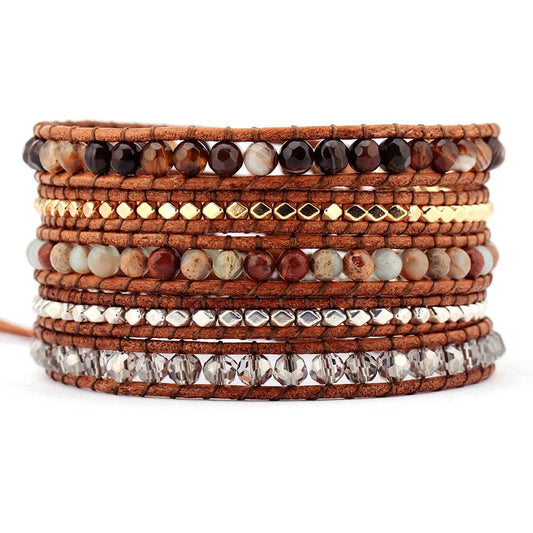 Magisches 5-Stapel-Perlen-Wickelarmband