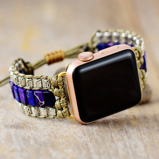 Handgefertigte Lapislazuli Apple Watch Armbänder 38-45MM