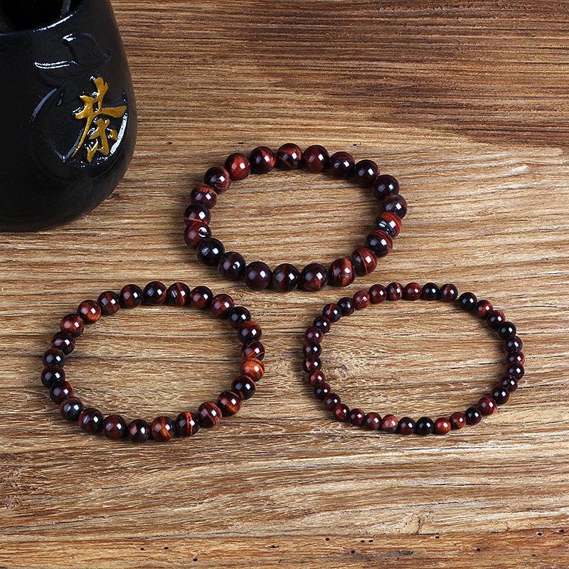 Beleuchtung Rotes Tigerauge Naturstein Energie-Armband