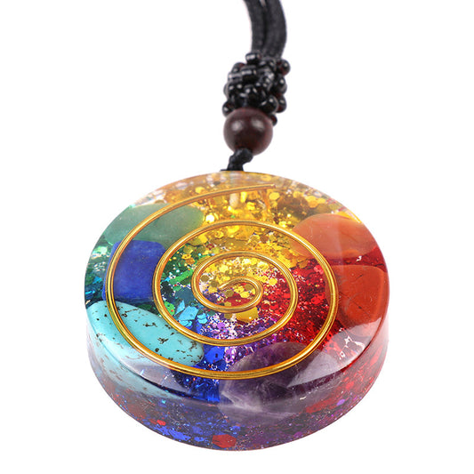 7 Chakra Orgon-Energie-Anhänger Halskette - Heilung Kristall