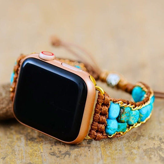 Boho Apple Uhr Armband Inspirierend Türkis
