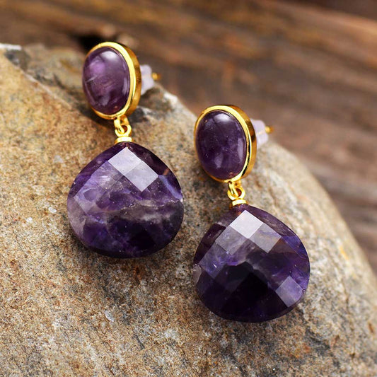 Beruhigender Amethysten-Ohrring