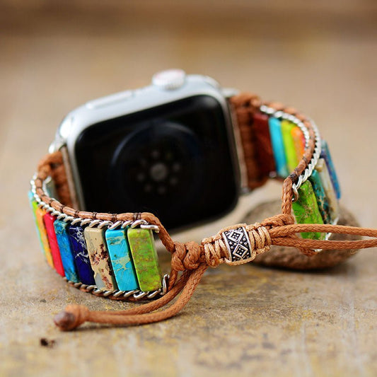 Chakra Perlen Apple Uhr Band