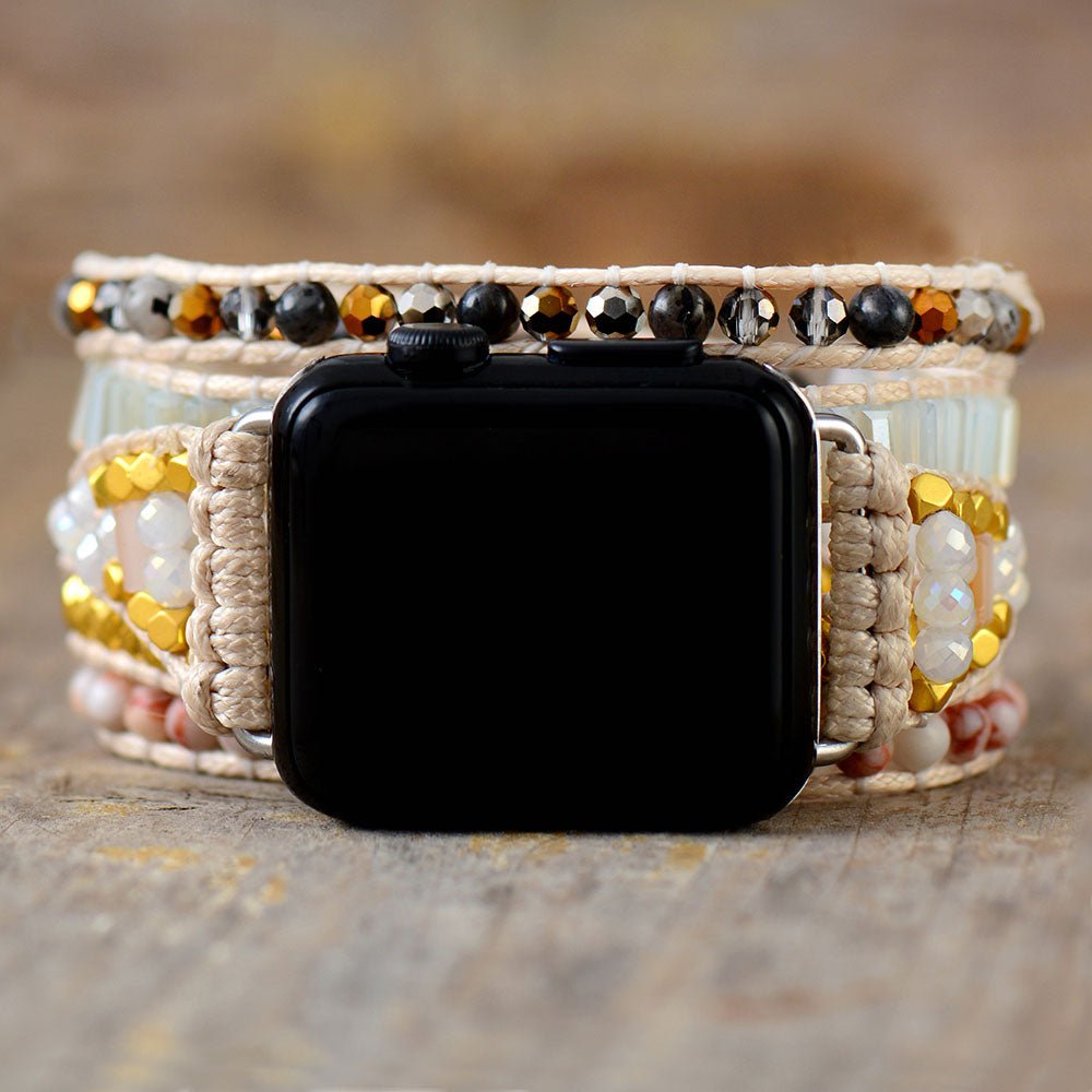 Kristall Apple Uhr Wickelarmband