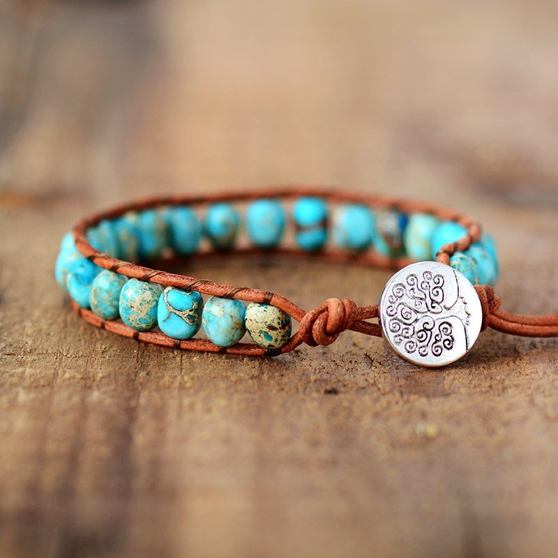 Baum des Lebens Freundschaft Perlenarmband